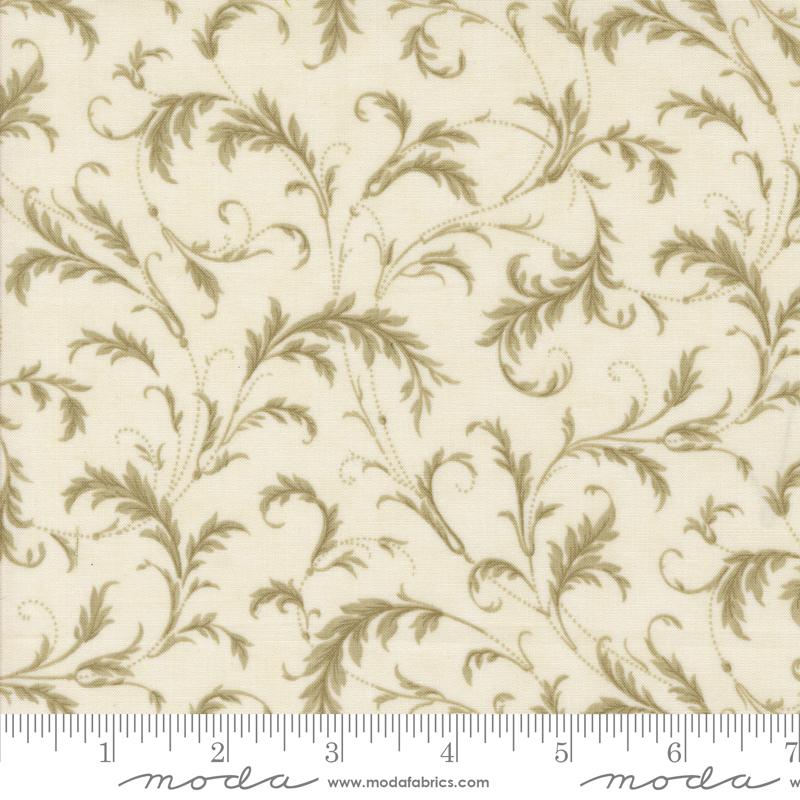Moda 3 Sisters Meadow Greens Flourishing Plaza Porcelain Basil Fabric