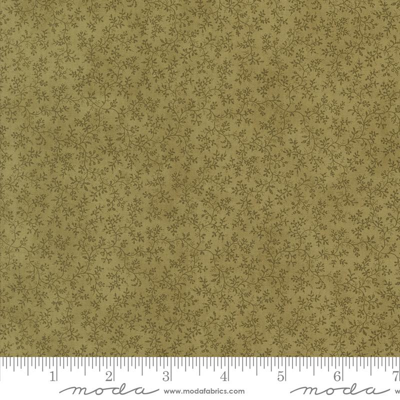 Moda 3 Sisters Meadow Greens Poetic Vines Basil Fabric