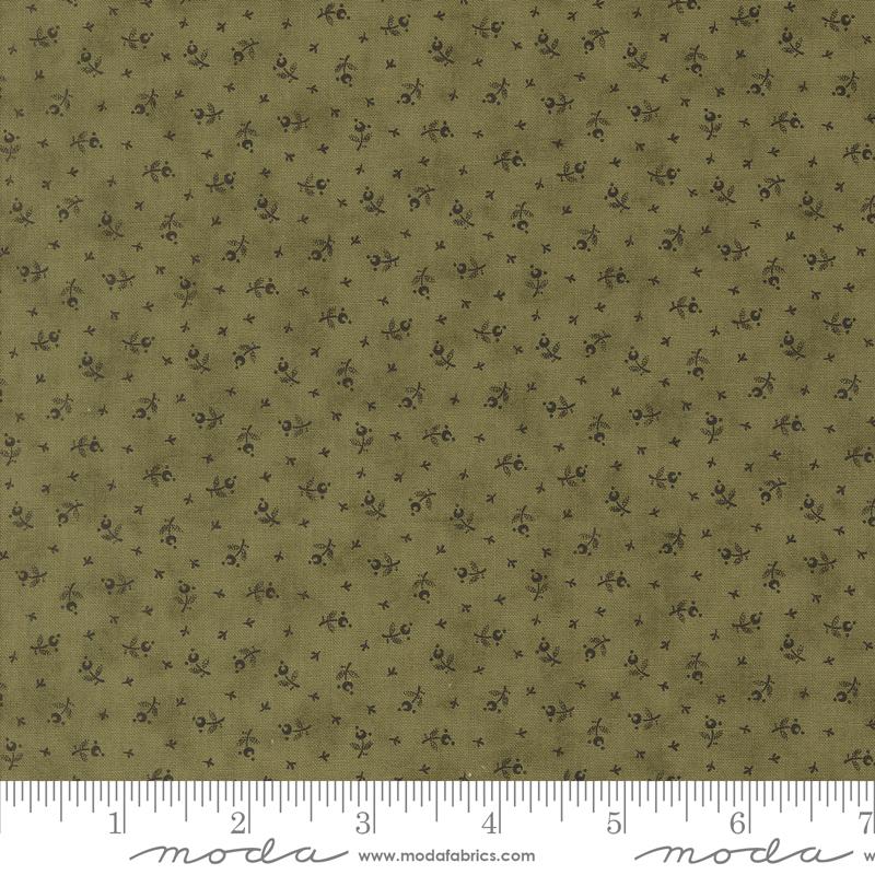 Moda 3 Sisters Meadow Greens Berry Toss Boxwood Fabric