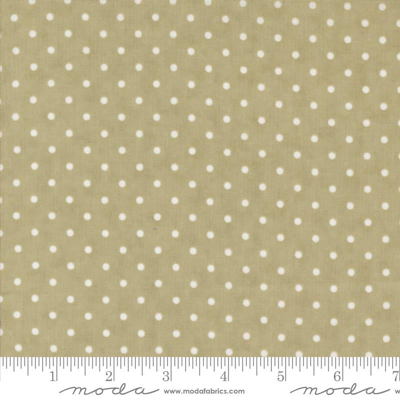 Moda 3 Sisters Meadow Greens Perfect Dots Sage Fabric