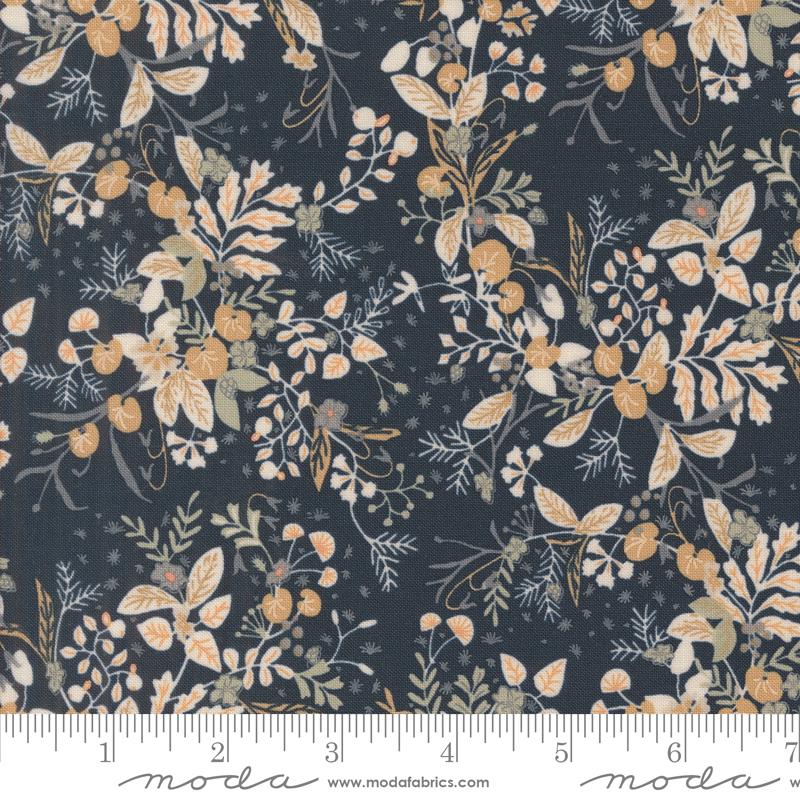 Moda Rainier Herb Garden Deep Sea Fabric