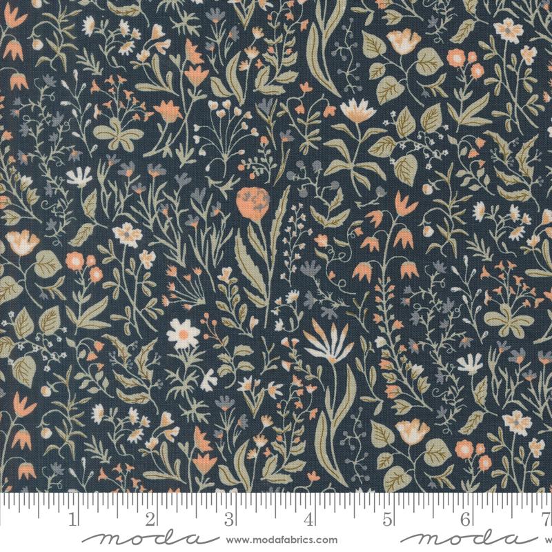 Moda Rainier Mountain Meadow Deep Sea Fabric