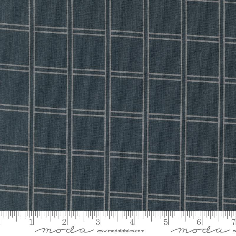 Moda Rainier Puget Sound Checks Deep Sea Fabric