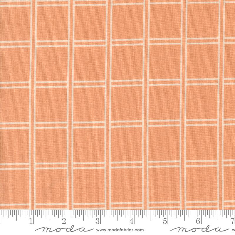 Moda Rainier Puget Sound Checks Peach Fabric