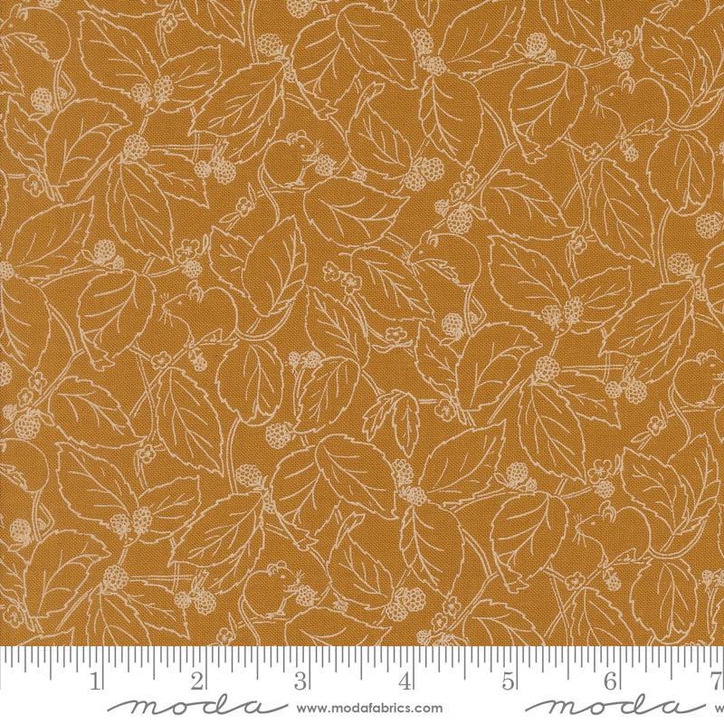 Moda Rainier Blackberry Bramble Caramel Fabric