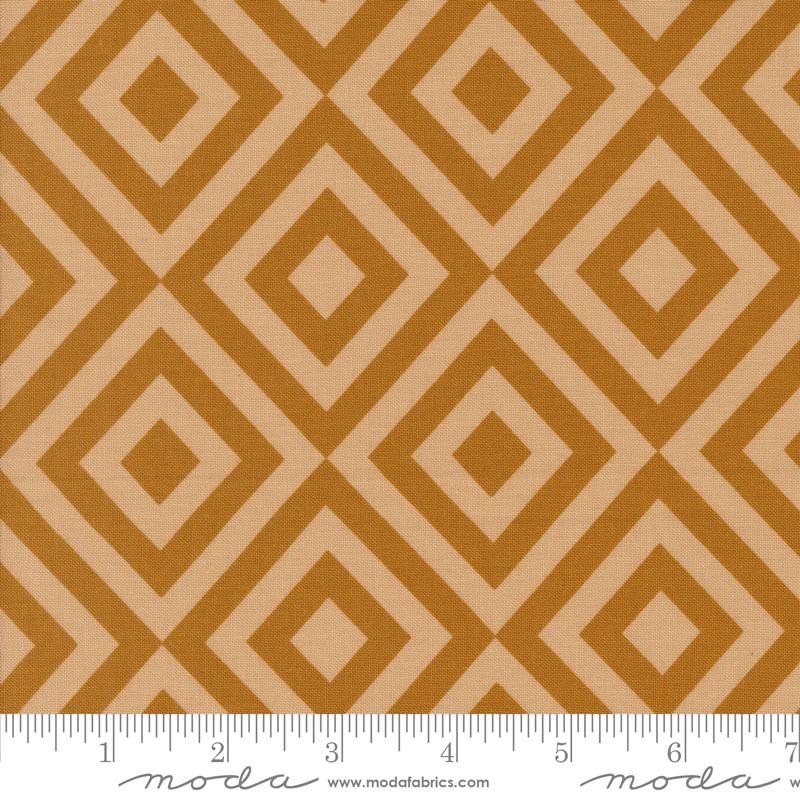 Moda Rainier Glacier Peak Geometrics Caramel Fabric