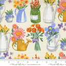 Moda Superbloom Flea Market Vases Cream Fabric