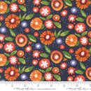 Moda Superbloom Posy Party Florals Indigo Fabric