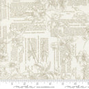 Moda Muse Poetry Of Flowers Text Porcelain Fabric