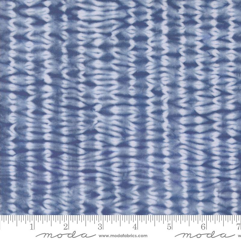 Moda Winter Chill Icicle Stripe Shibori Glacier Fabric