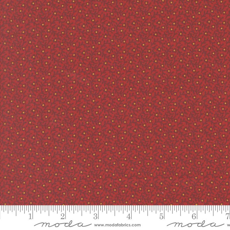 Moda Sally's Stitches Creeping Thyme Turkey Red Fabric