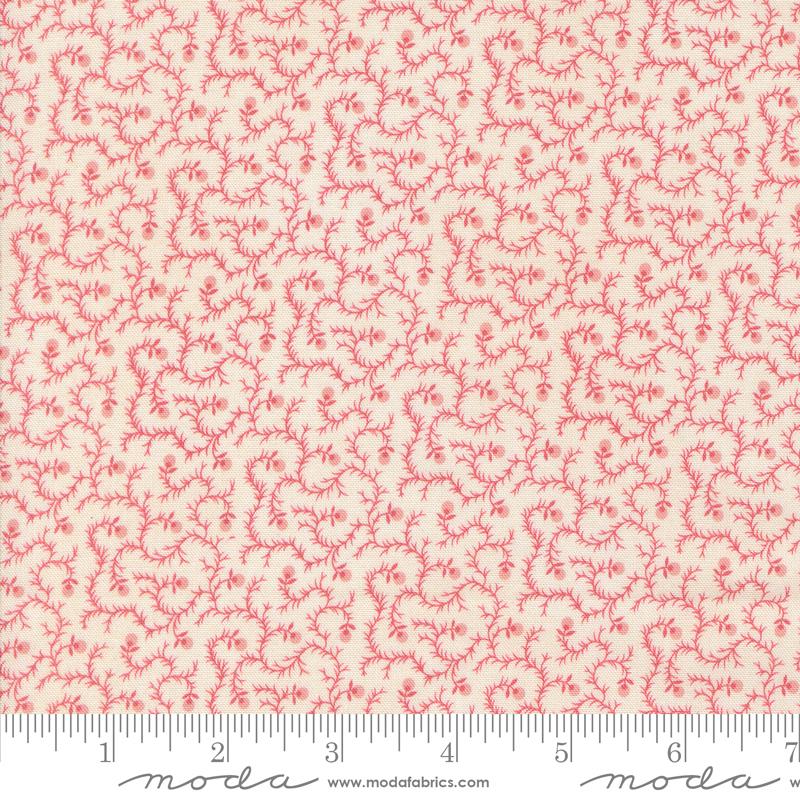 Moda Sally's Stitches Twigberry Sweet Pink Fabric