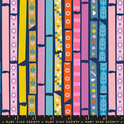 Ruby Star Society Washi Plus Yay Its Tape Bluebell Fabric