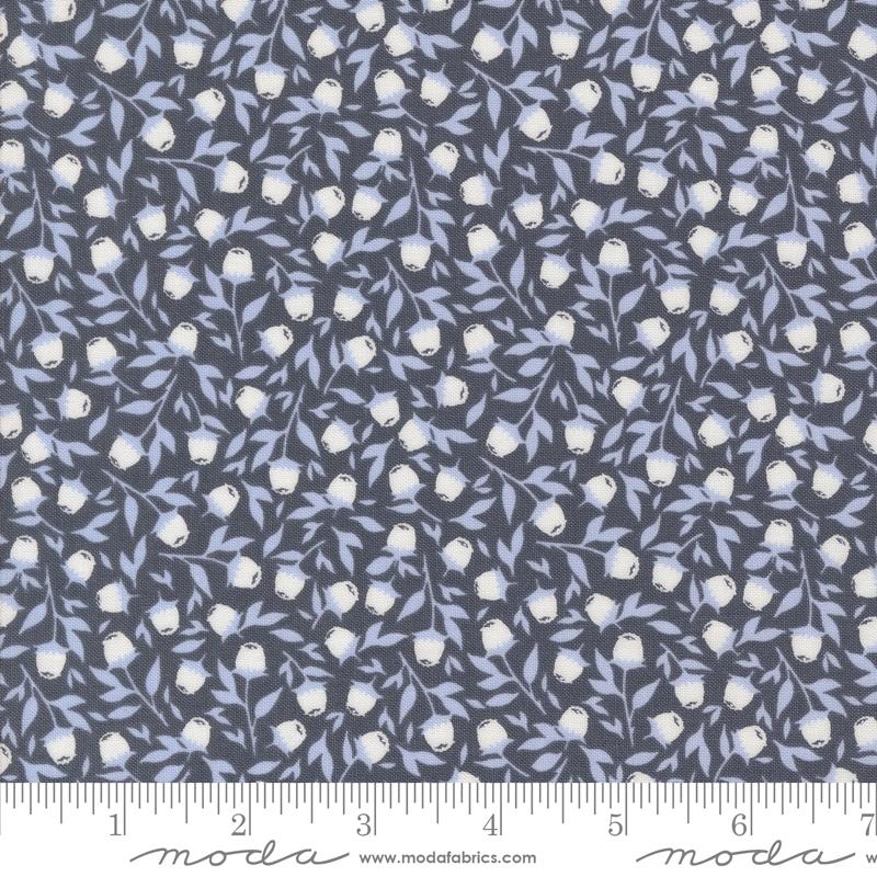 Moda Sun Drenched Foraged Berries Indigo Fabric