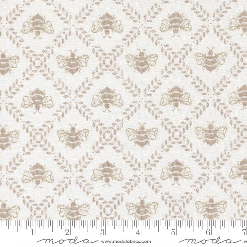Moda Sun Drenched Gathering Honey Cloud Stone Fabric