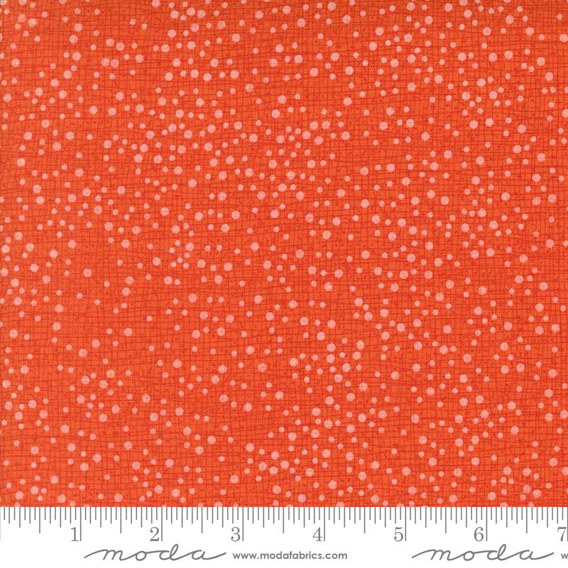 Moda Dotty Thatched 82 Tangerine Fabric