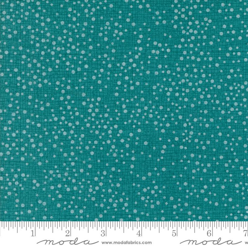 Moda Dotty Thatched 101 Turquoise Fabric