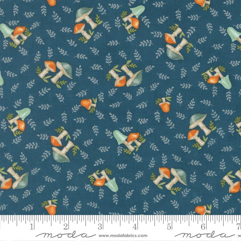 Moda I Love Fall Most Mushrooms Harvest Night Fabric