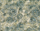 Northcott Midnight Savanna II Circle Dot Moss Stone Batik Fabric
