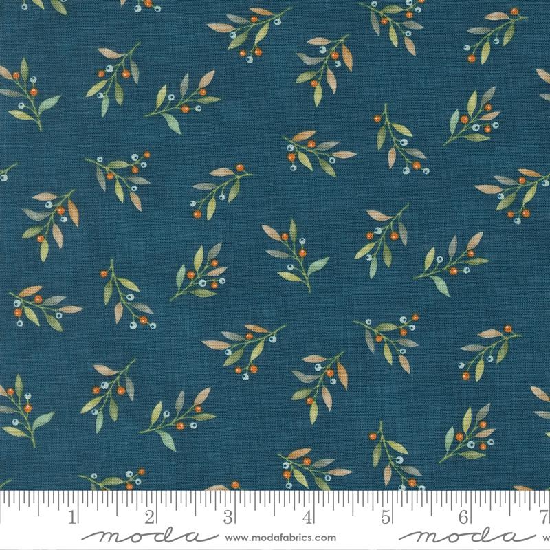 Moda I Love Fall Most Leaves And Berries Harvest Night Fabric