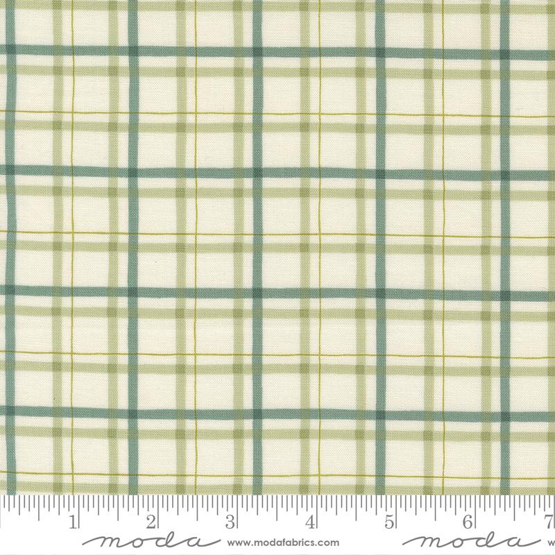 Moda I Love Fall Most Fall Plaid Warm White Fabric