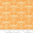 Moda I Love Fall Most Pumpkin And Vine Damask Lt Pumpkin Fabric