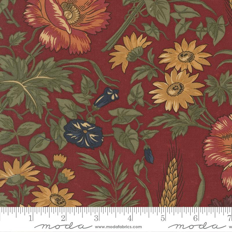 Moda Wheatland Florals Currant Fabric