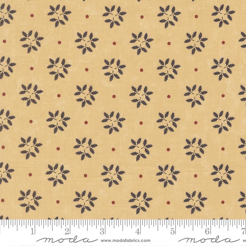 Moda Wheatland Leaf Trio Wheat Fabric