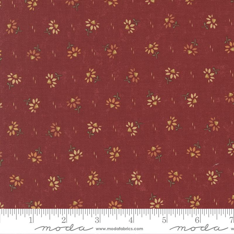 Moda Wheatland Coneflower Currant Fabric