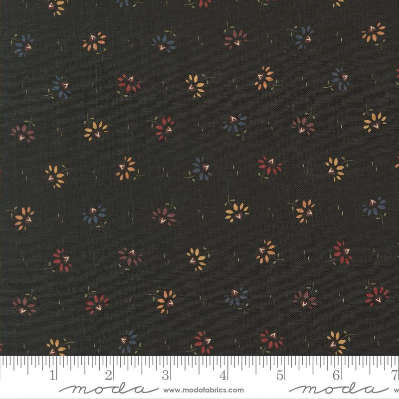 Moda Wheatland Coneflower Slate Fabric