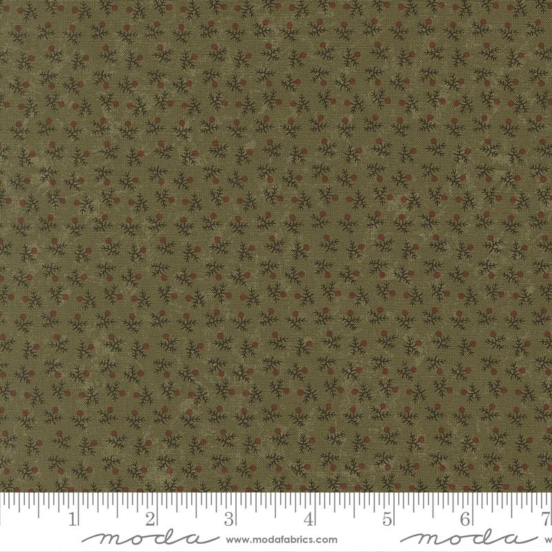Moda Wheatland Milk Thistle Pine Fabric