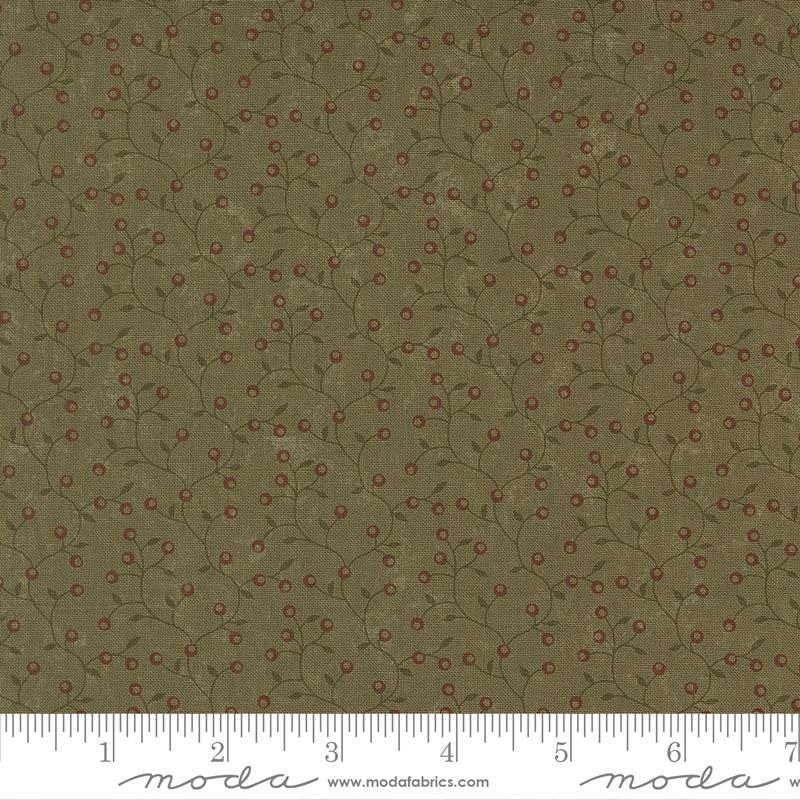 Moda Wheatland Bittersweet Blender Pine Fabric