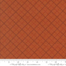 Moda Prairie Gathering Stitched Grid Rust Flannel Fabric