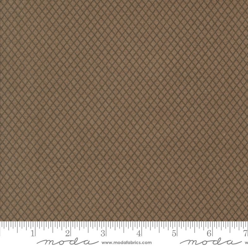 Moda Prairie Gathering Wire Mesh Teak Flannel Fabric