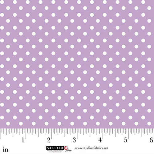 Studio E Neighborhood Association Polka Dot Lilac Fabric