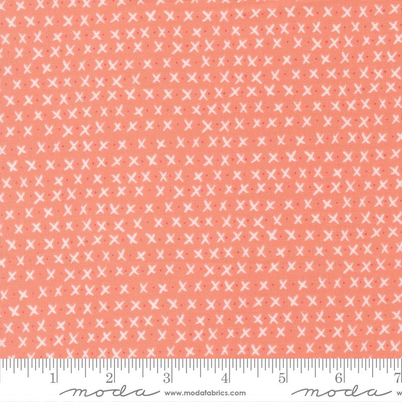 Moda Lucky Xs And Os Flower Fabric