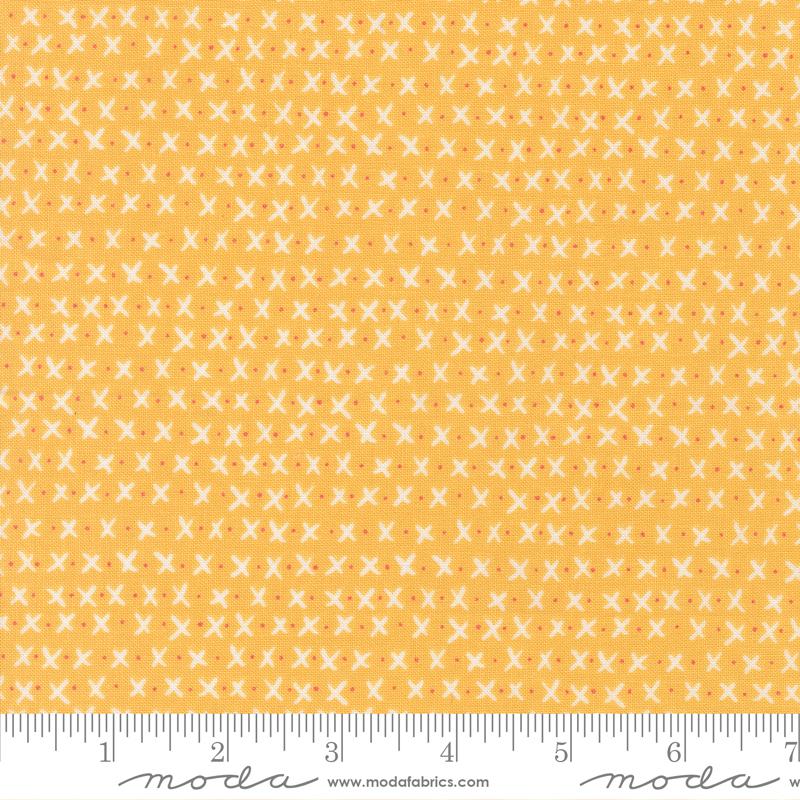 Moda Lucky Xs And Os Sun Fabric