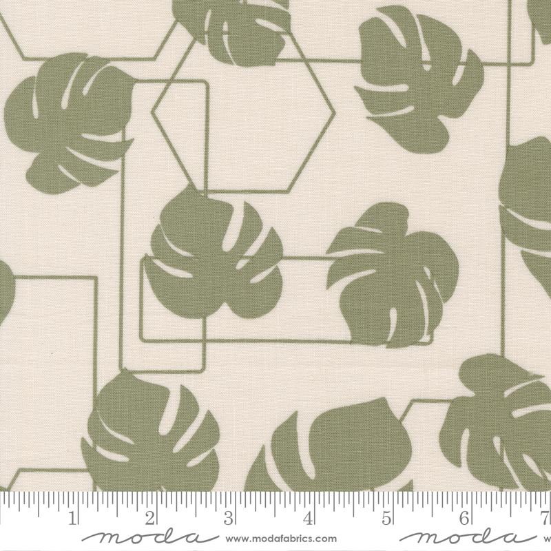 Moda Potted Monstera Geo Stone Fabric