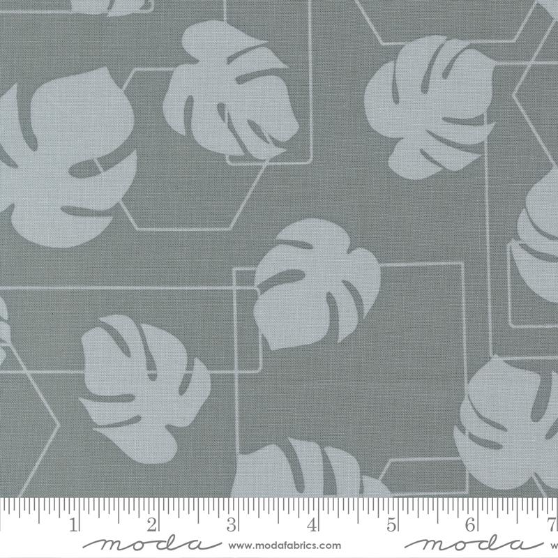 Moda Potted Monstera Geo Ocean Fabric