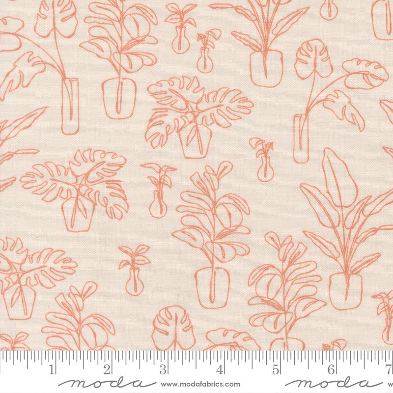 Moda Potted Indoor Jungle Stone Fabric