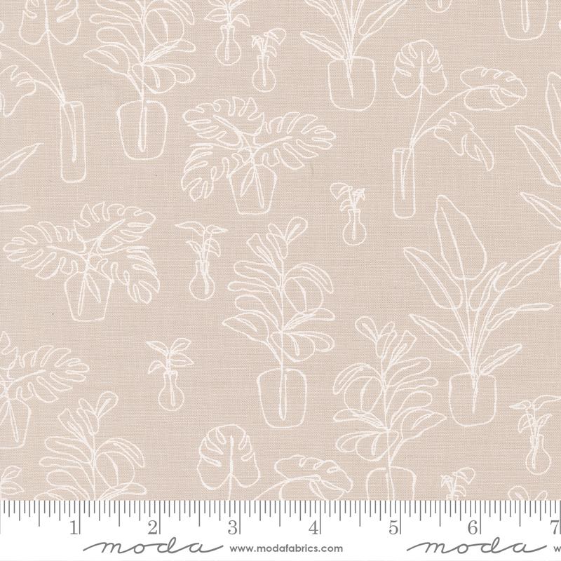Moda Potted Indoor Jungle Clay Fabric