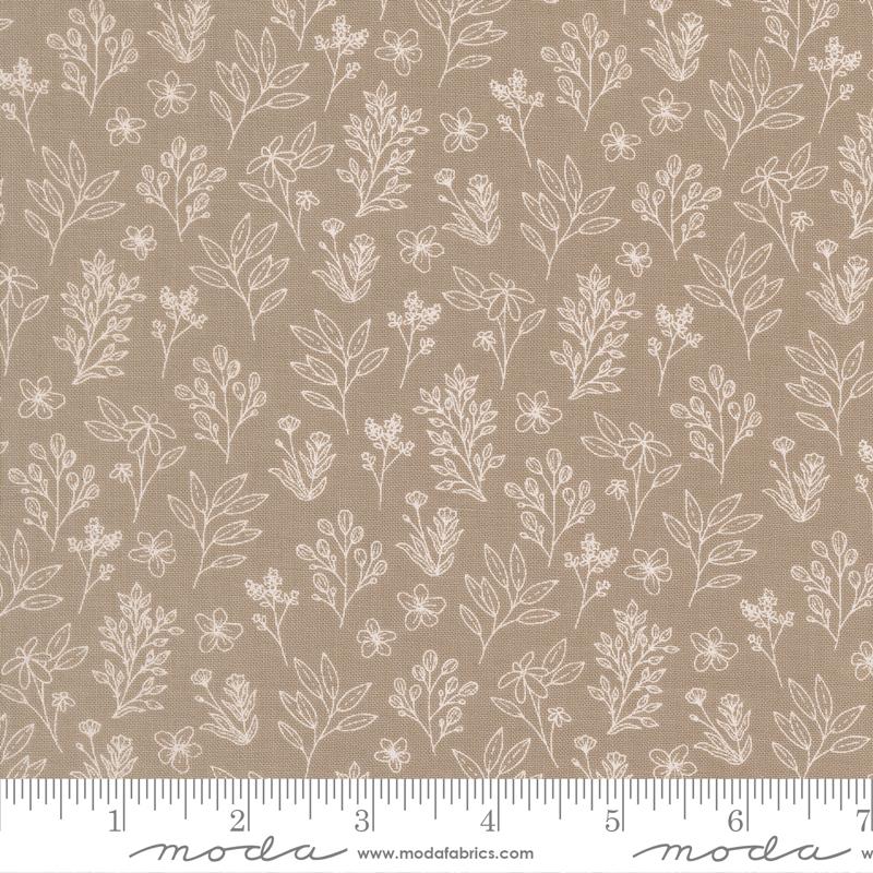 Moda Potted Cuttings Ash Fabric