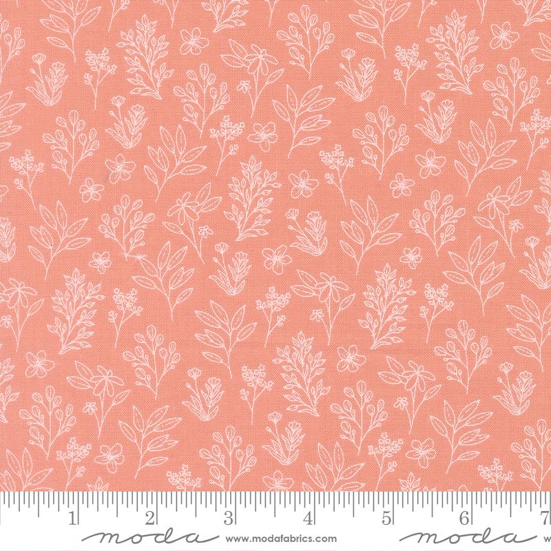 Moda Potted Cuttings Camellia Fabric