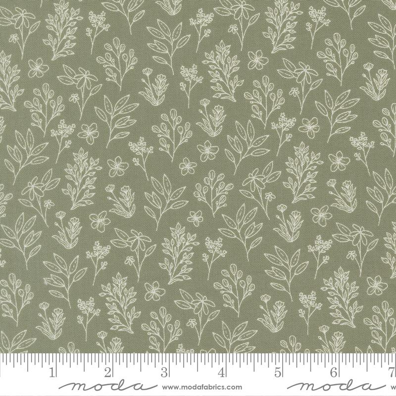 Moda Potted Cuttings Greenery Fabric