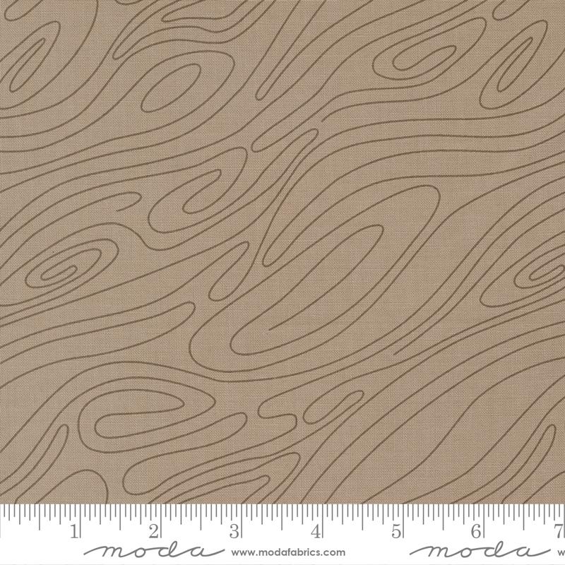 Moda Potted Ebb And Flow Ash Fabric