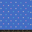 Ruby Star Society Best Day Ever Novelty Hearts Lapis Fabric