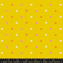 Ruby Star Society Best Day Ever Novelty Hearts Golden Hour Fabric