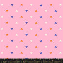 Ruby Star Society Best Day Ever Novelty Hearts Posy Fabric