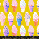 Ruby Star Society Best Day Ever Ice Cream Golden Hour Metallic Fabric