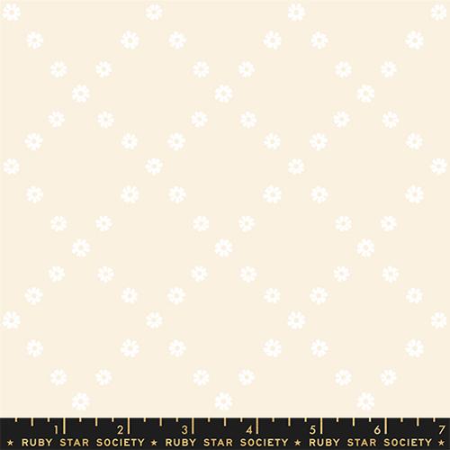 Ruby Star Society Best Day Ever Diamond Flowers Natural Fabric